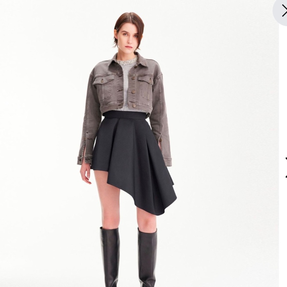 Asymmetrical Black Skirt